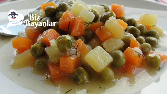 zeytinyağlı bezelye tarifi